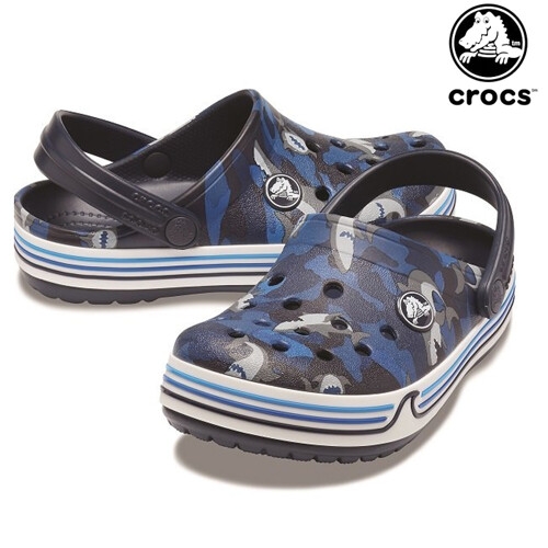 크록스키즈 크록밴드 샤크 클로그 (206152-410)