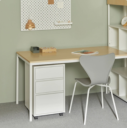 마리카디자인 사무용 이동식 3단 책상 서랍장 400_이미지