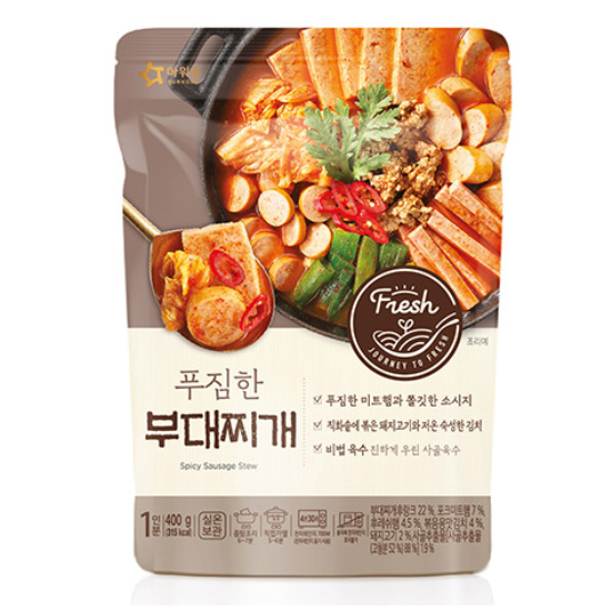 아워홈 푸짐한 부대찌개 400g (1개)_이미지