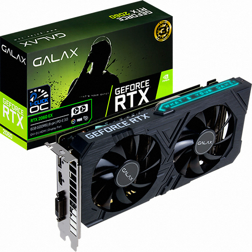 갤럭시 GALAX 지포스 RTX 2060 BLACK D EX D6 6GB