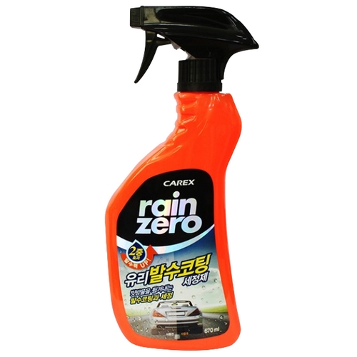 카렉스 레인제로 듀얼 유리 발수코팅 세정제 670ml