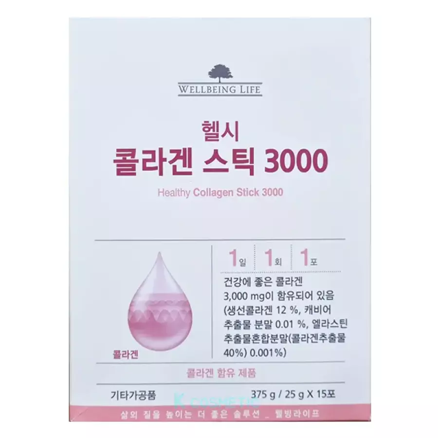 코리아나 헬시 콜라겐 젤리 3000 25g 15포