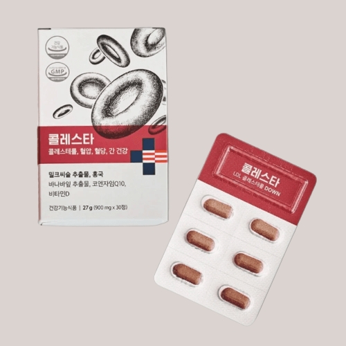 우리바이오 나우케어 콜레스타 900mg 30정 (4개)