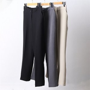 빅사이즈사랑해요 D382l105 원버튼슬림일자슬랙스 GY 6950640