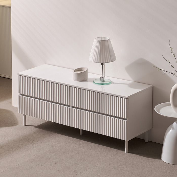 BIF보루네오  마르체 밀로 템바보드 수납 서랍 거실장 1200