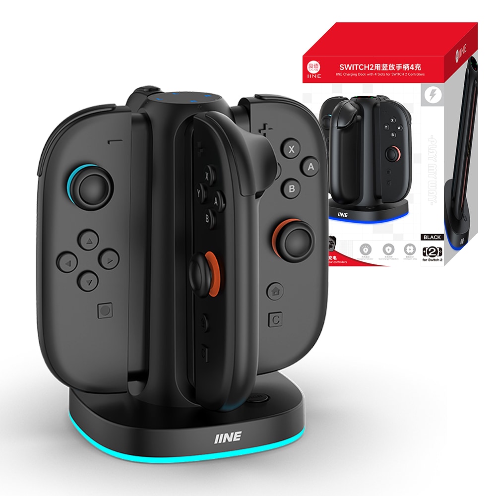 닌텐도 스위치2 조이콘2 LED 차징독 4in1