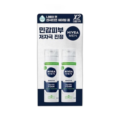 니베아포맨 맨 센서티브 쉐이빙 폼 더블 200ml_이미지