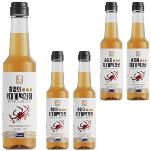 홍영의 붉은대게 백간장 500ml (5개)_이미지