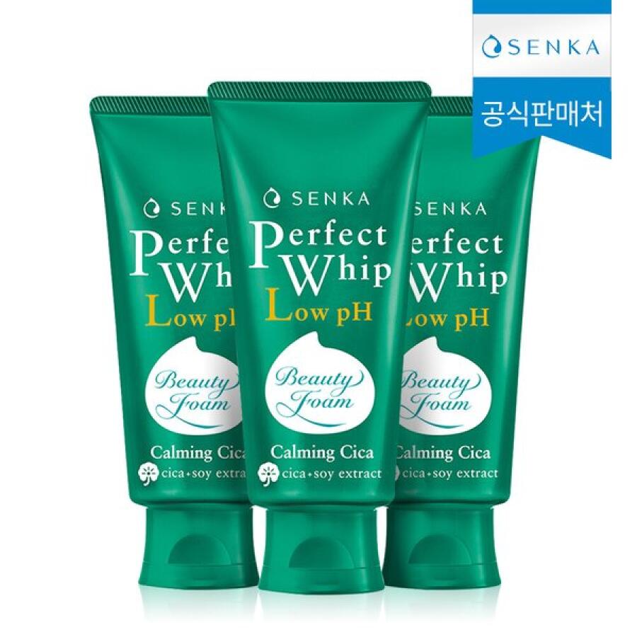 시세이도 센카 퍼펙트 휩 로우 pH 카밍 시카 100g (3개)_이미지