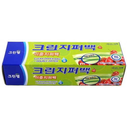 크린랲 크린 이중지퍼백 22x25cm (중) 20매이미지입니다. 누르면 해당 게시물로 새창이동합니다.