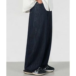 굿라이프웍스 GLW 이지 와이드 데님 팬츠 딥블루인디고 GP19DBI 122049_이미지