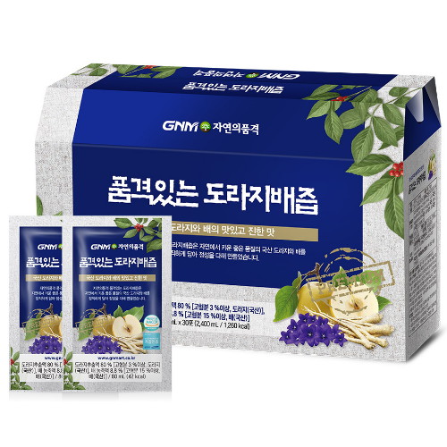 GNM자연의품격 품격있는 도라지배즙 80ml 30포 (2개)_이미지