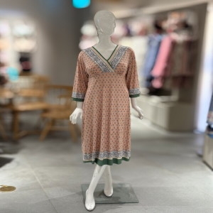 비너스 오렌지 보더 나염 여성 컵드레스 VGN7124_이미지