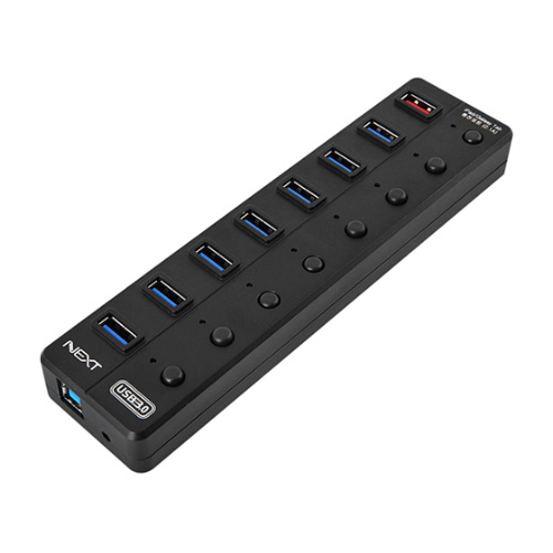 이지넷유비쿼터스  NEXT-UH308 (8포트/USB 3.0)[유전원(어댑터 포함)]