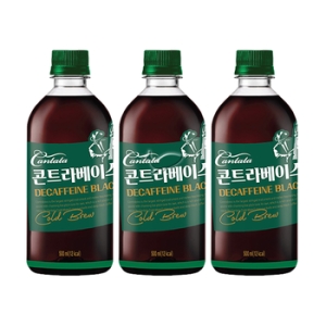롯데칠성음료 칸타타 콘트라베이스 디카페인 블랙 500ml (15개)