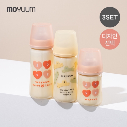 모윰 3세대 PPSU 올인원 젖병 모어러브 체리 170ml (노꼭지)[3개]