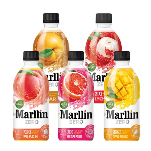 웅진식품 자연은 더말린 제로 복숭아 500ml (40개)