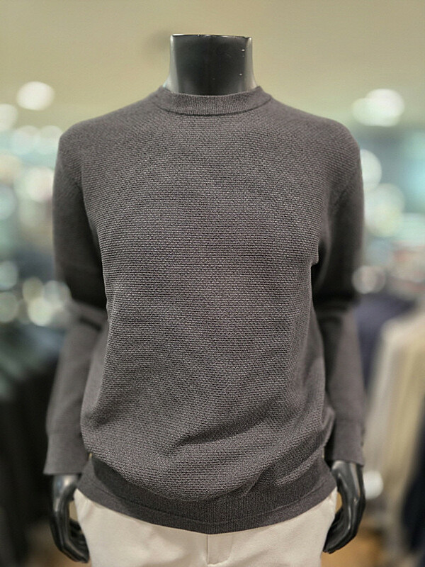 Z1WR16A 25년 챠콜 라운드 니트