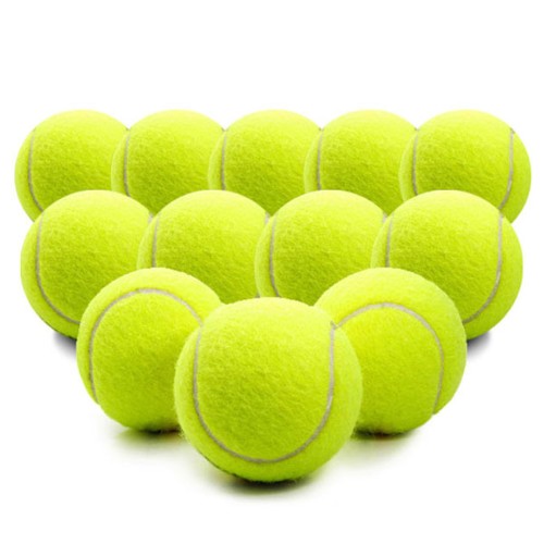심플라인 연습용 테니스 공 12개 그린