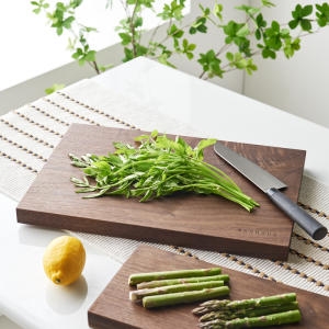 바우하우스 북미산 호두나무 도마 모던 4525 대 + 도마받침대