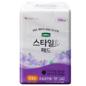 유한킴벌리 디펜드 스타일 패드 참숯 여성용 중용량 24개 (1팩(24개))