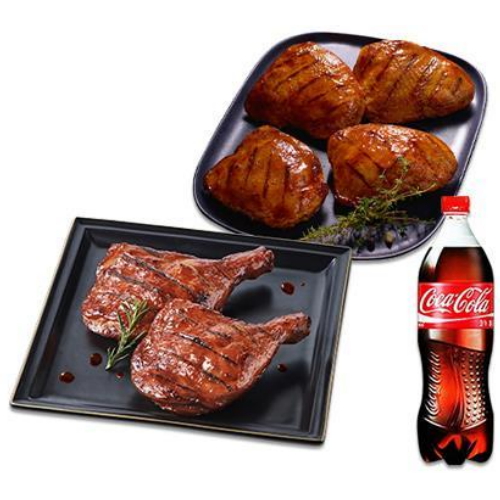 BBQ치킨 BBQ 자메이카 통다리+스모크치킨+콜라1.25L이미지입니다. 누르면 해당 게시물로 새창이동합니다.
