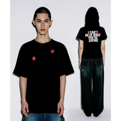 더바이닐하우스 26일 배송 THEVINYLHOUSE STAR TEE BLACK VH2EMUT507A_이미지