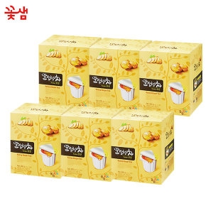  꽃샘식품 꽃샘 꿀생강차 포션 15개입 x6 1박스 카페 휴게소 매점