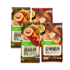 풀무원 올바른, 모짜렐라 핫도그 2종 20개_이미지