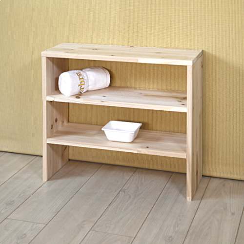 원목 양발이 3단 선반 560