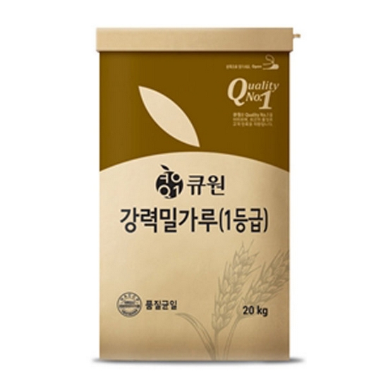  큐원 강력 밀가루 (1등급) 20kg [1개]