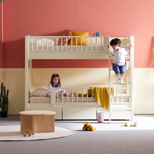 에보니아 클레망 원목 분리형 기본형 2층침대 SS (매트별도)