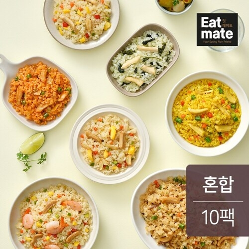잇메이트 닭가슴살 몬스터 볶음밥 야채 250gx10팩 2.5kg