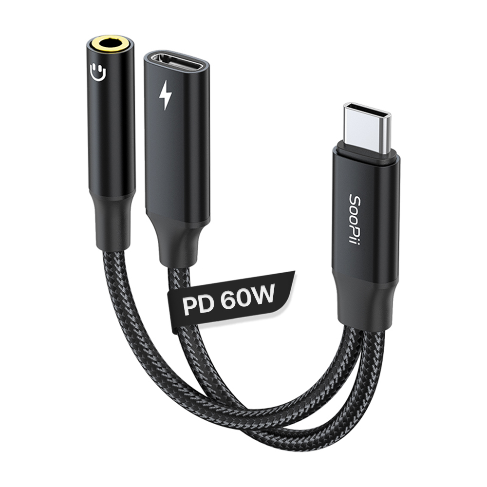SooPii GD20 Type C to 3.5mm 듀얼 젠더이미지입니다. 누르면 해당 게시물로 새창이동합니다.