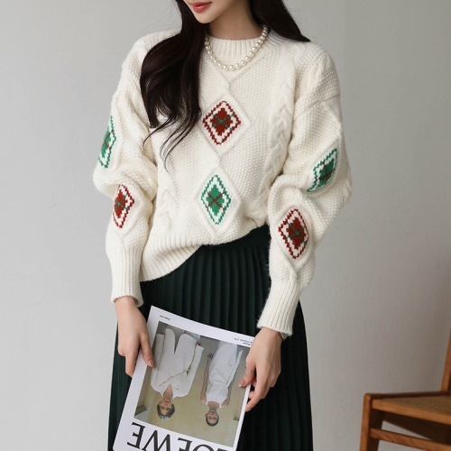 피핀 클래식 아가일 니트 111680_이미지