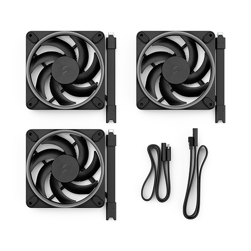 Fractal Design Momentum 12 RGB (3팩, 블랙)_이미지