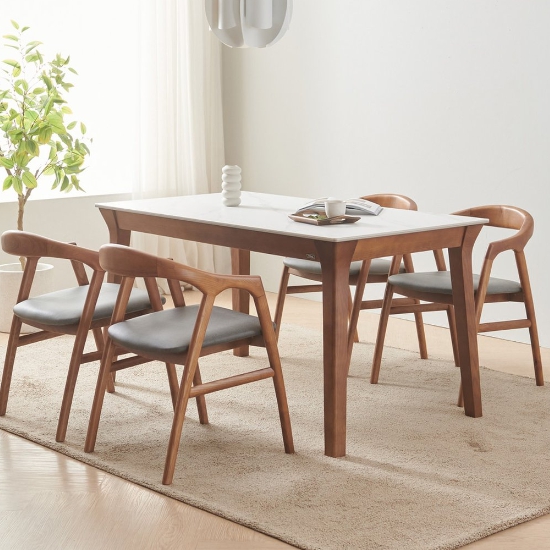 파로마 볼레로 애쉬원목 포세린 양면 세라믹 식탁 1400