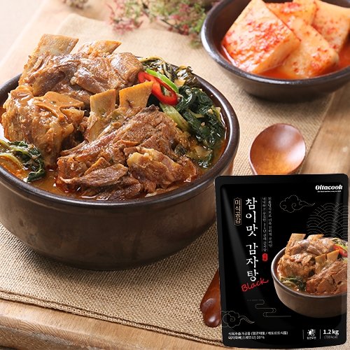 CK푸드원 참이맛 감자탕 블랙 1.2kg (4개)_이미지