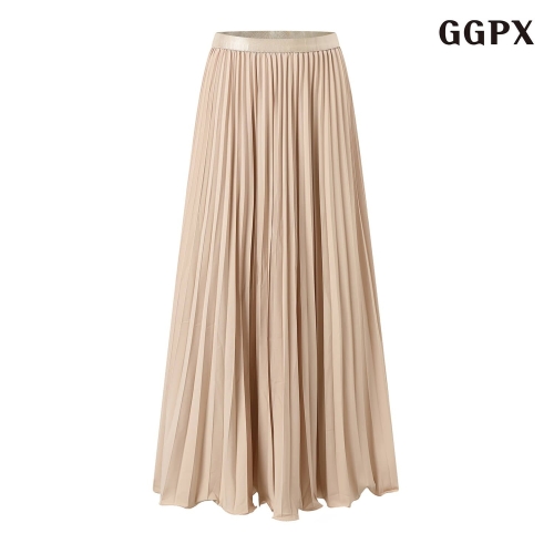 페미닌 플리츠 주름 롱 스커트 GPCWH007D
