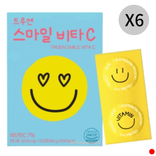 트루엔뉴트리션 트루엔 스마일 비타C 1600mg 100정 (6개)