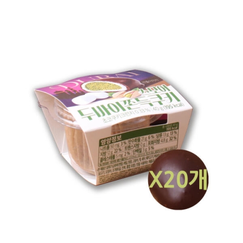 맑은농산 모어바이 스모어 두바이 쫀득 쿠키 40g (20개)_이미지