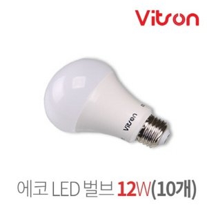 비츠온 LED A60 벌브전구 주광색 12W (10개)