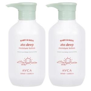 아브카 베이비 앤 키즈 아토 고보습 로션 무향 500ml (2개)_이미지