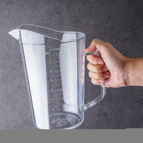 진성울트라 다다키친 PC 플라스틱 이유식 베이킹 라면물 계량컵 비커 2L 64oz_이미지