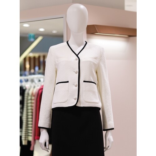 올리브데올리브 버튼노카라자켓 OW4SJ211_이미지