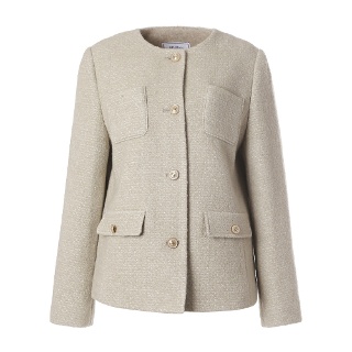 벨리시앙 노카라 트위드 울자켓 JK2407