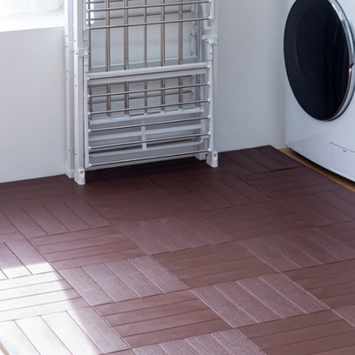 셀프코디 버티칼 데크타일 브라운