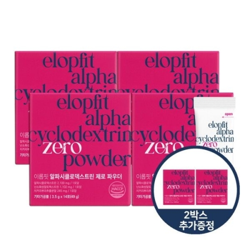 이롭코퍼레이션 이롭 이롭핏 알파시클로덱스트린 제로 파우더 3.5g 14포 (6개)_이미지