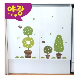 아이방스티커 요모조모 꾸미기 스티커 화분 FDT-4218