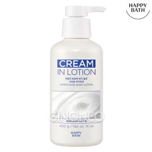 해피바스 크림인 바디로션 화이트 머스크 400g이미지입니다. 누르면 해당 게시물로 새창이동합니다.